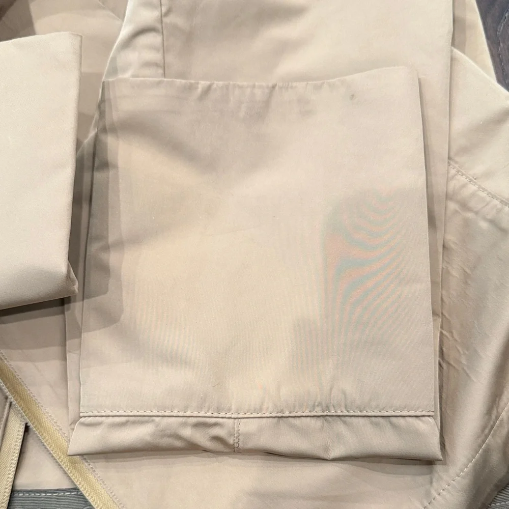 Scotch & Soda Beige Hooded Tech Rain Jacket